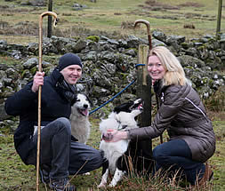 Engaged Shepherds - Mac had the ring on his collar for Alex to find!